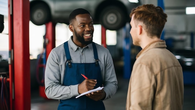 Professional automotive service workshop